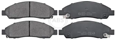 Комплект тормозных колодок, дисковый тормоз ABS 37654