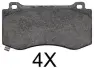 Комплект тормозных колодок, дисковый тормоз ABS 37705OE (фото 1)