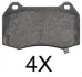 Комплект тормозных колодок, дисковый тормоз ABS 37715OE (фото 1)