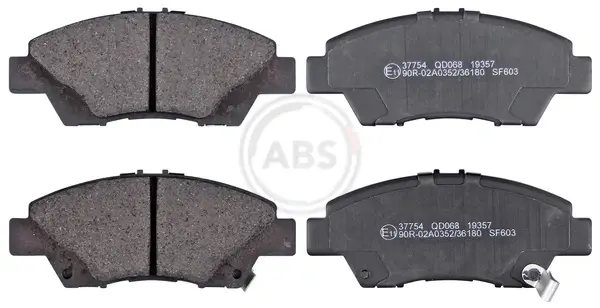 Комплект тормозных колодок, дисковый тормоз ABS 37754 (фото 1)
