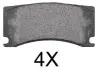 Комплект тормозных колодок, дисковый тормоз ABS 37765OE (фото 1)