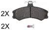 Комплект тормозных колодок, дисковый тормоз ABS 37780OE (фото 1)