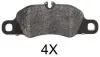 Комплект тормозных колодок, дисковый тормоз ABS 37782OE (фото 1)