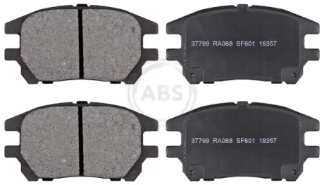 Комплект тормозных колодок, дисковый тормоз ABS 37799