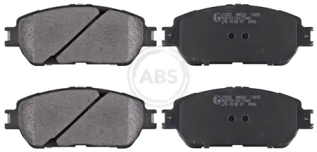 Комплект тормозных колодок, дисковый тормоз ABS 37822