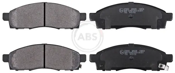 Комплект тормозных колодок, дисковый тормоз ABS 37832 (фото 1)