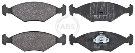 Комплект тормозных колодок, дисковый тормоз ABS 37837