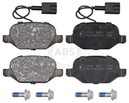 Комплект тормозных колодок, дисковый тормоз ABS 37853