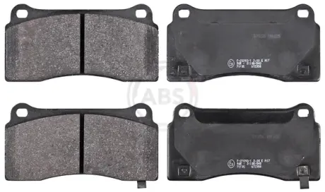 Комплект тормозных колодок, дисковый тормоз ABS 37856