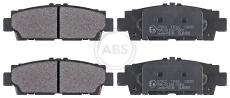 Комплект тормозных колодок, дисковый тормоз ABS 37913