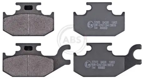 Комплект тормозных колодок, дисковый тормоз ABS 37933