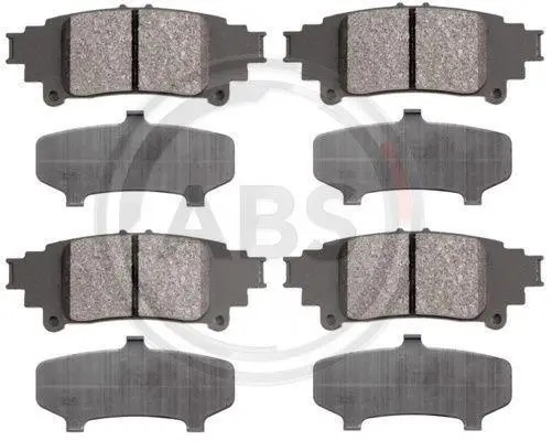 Комплект тормозных колодок, дисковый тормоз ABS 37967 (фото 1)