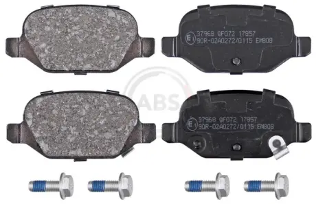 Комплект тормозных колодок, дисковый тормоз ABS 37968