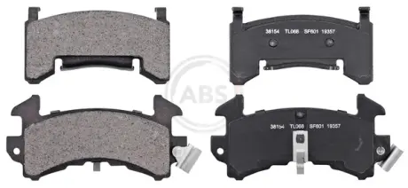 Комплект тормозных колодок, дисковый тормоз ABS 38154