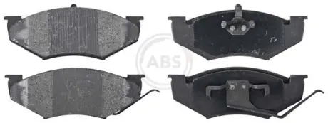 Комплект тормозных колодок, дисковый тормоз ABS 38416