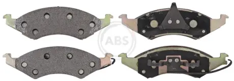 Комплект тормозных колодок, дисковый тормоз ABS 38421