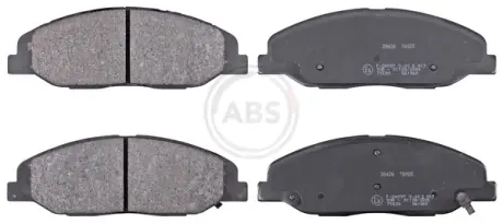Комплект тормозных колодок, дисковый тормоз ABS 38426