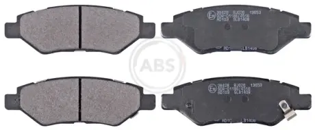 Комплект тормозных колодок, дисковый тормоз ABS 38428