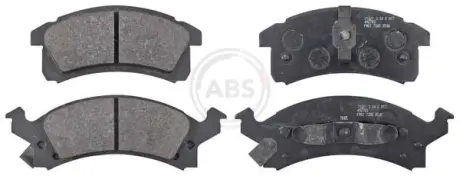 Комплект тормозных колодок, дисковый тормоз ABS 38506