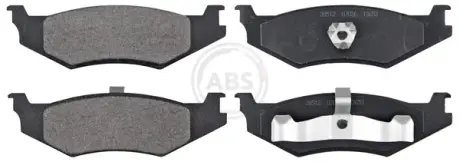 Комплект тормозных колодок, дисковый тормоз ABS 38512