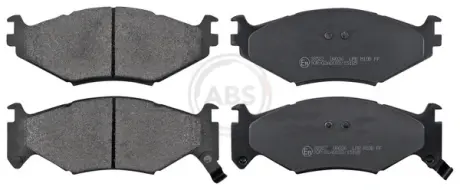 Комплект тормозных колодок, дисковый тормоз ABS 38522