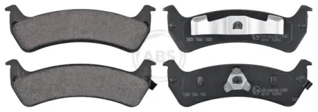 Комплект тормозных колодок, дисковый тормоз ABS 38625