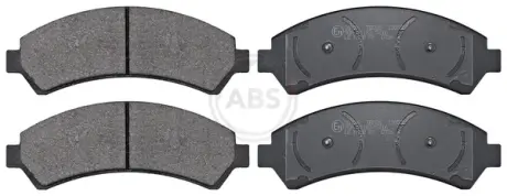 Комплект тормозных колодок, дисковый тормоз ABS 38726