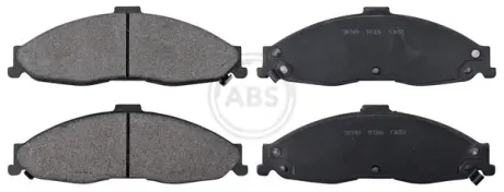 Комплект тормозных колодок, дисковый тормоз ABS 38749