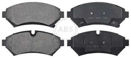 Комплект тормозных колодок, дисковый тормоз ABS 38753