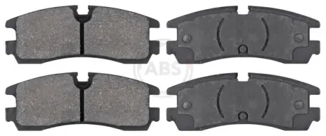 Комплект тормозных колодок, дисковый тормоз ABS 38754