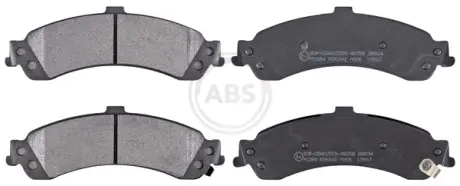 Комплект тормозных колодок, дисковый тормоз ABS 38834