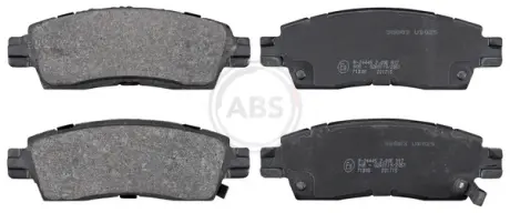 Комплект тормозных колодок, дисковый тормоз ABS 38883