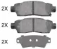 Комплект тормозных колодок, дисковый тормоз ABS 38883OE (фото 1)