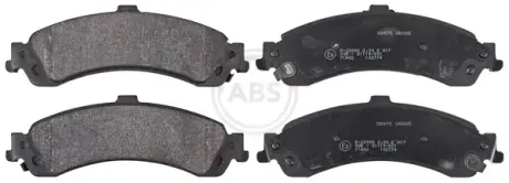 Комплект тормозных колодок, дисковый тормоз ABS 38975