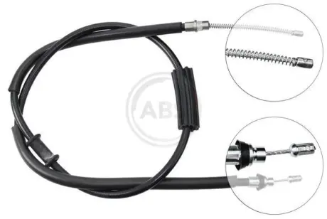 Трос ручного гальма зад. Punto 93-00 Л. ABS K10537