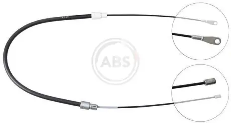Трос ручного гальма зад. A-Series (W168) до 09.99 Л. (497/1067) ABS K14657