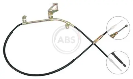 Трос ручного гальма Passat (00-05) Пр. ABS K18368