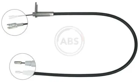 Трос ручного гальма зад. W203 02- Пр. ABS K19618