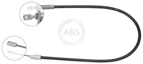 Трос ручного гальма зад. W203 02- Л. ABS K19627