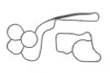 Прокладка корпуса фільтра масляного BMW X5 (F15/F85) 13- N47/N57 ADLER 11428580682 (фото 1)