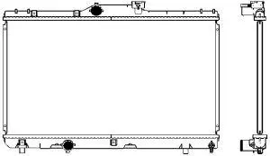 Copper Plastic Radiator ADR 24611008