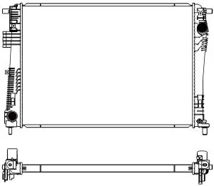 Aluminium Plastic Radiator ADR 30918503
