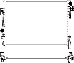 Aluminium Plastic Radiator ADR 31318504