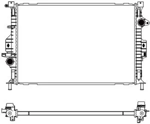 Aluminium Plastic Radiator ADR 31618539