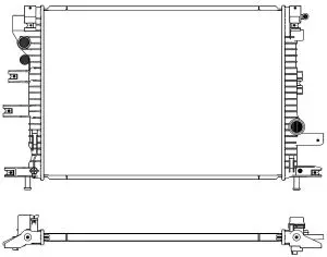 Aluminium Plastic Radiator ADR 31618543