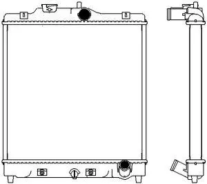 Aluminium Plastic Radiator ADR 32111028