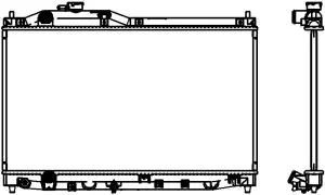 Aluminium Plastic Radiator ADR 32111043