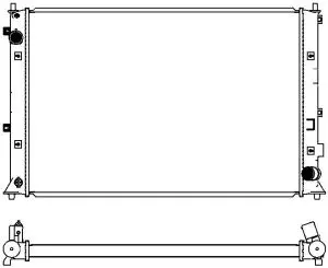 Aluminium Plastic Radiator ADR 32118541