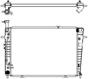 Aluminium Plastic Radiator ADR 32211011