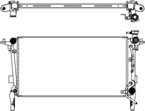 Aluminium Plastic Radiator ADR 32218502